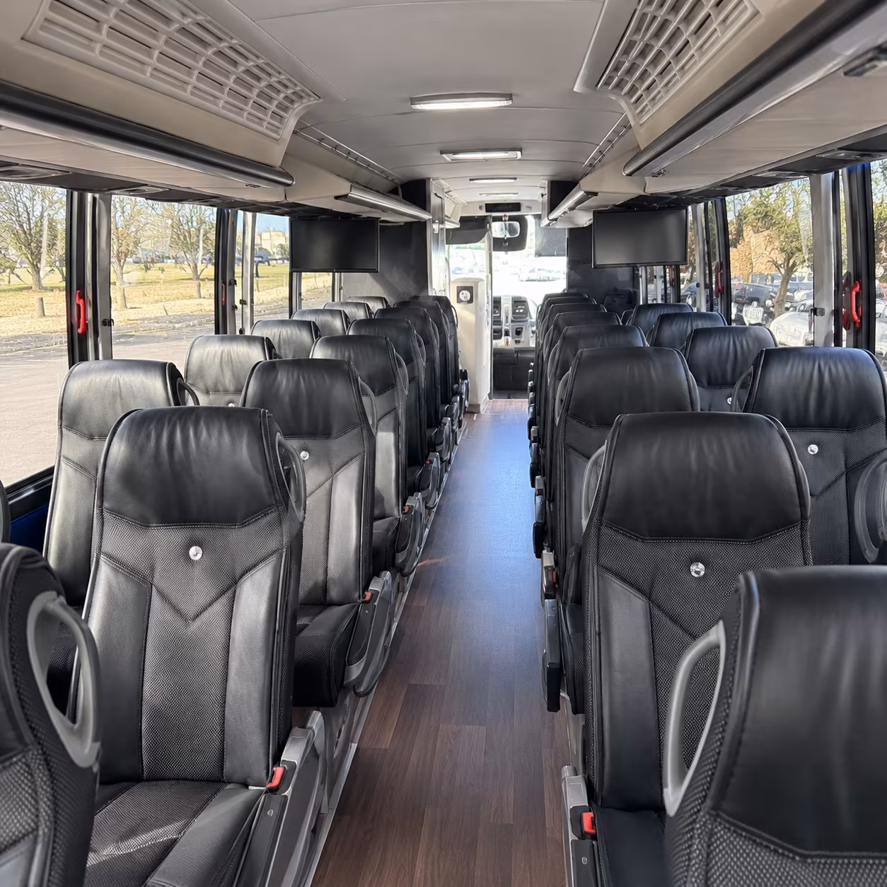 garden grove charter bus interior gallery