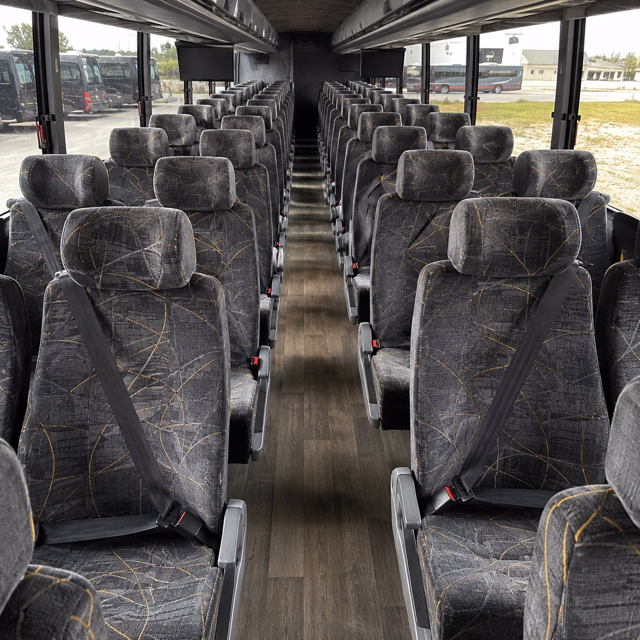 garden grove charter bus services interior
