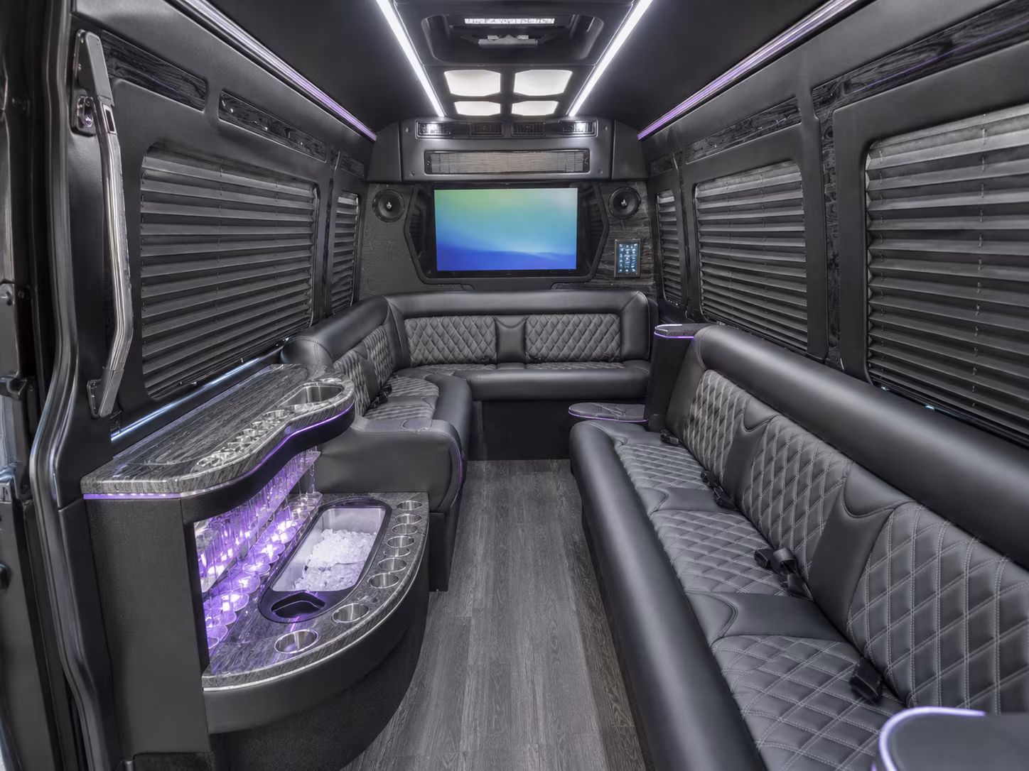 garden grove party bus interior